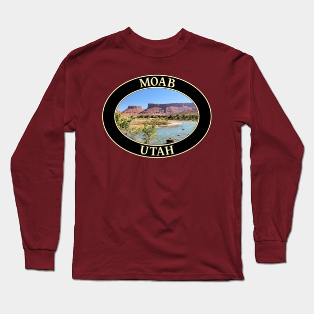 Colorado River in Moab, Utah Long Sleeve T-Shirt by GentleSeas